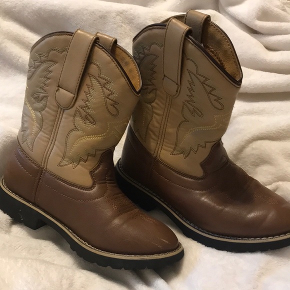 Itasca Boys Cowboy Boots Size 3 Deputy 